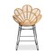 Baxton Studio Garan Modern Bohemian Natural Brown Rattan and Black Metal Counter Stool 212-12810-ZORO - alternate 5